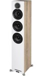 elac debut reference dbf52 white baffle walnut cabinet pic2
